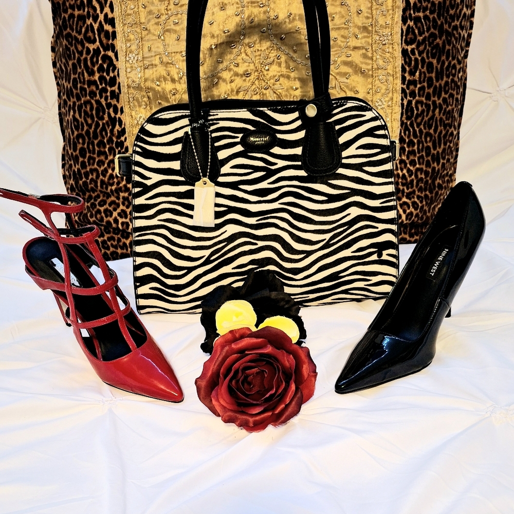 MONCRIEF LONDON ZEBRA HAIR BAG - ITALIAN LEATHER